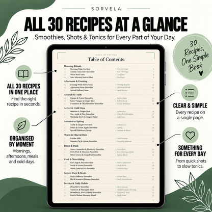 The Natural Compendium (Smoothies, Shots & Tonics) - digital Book